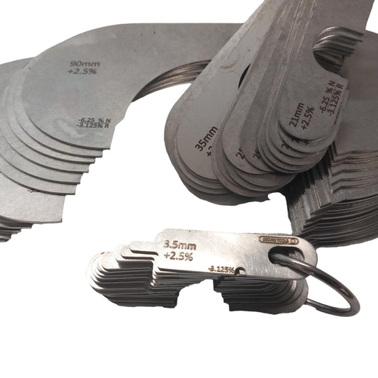 +10% Full range of Wire Rope and sheave Gauges 3.5mm to 130mm