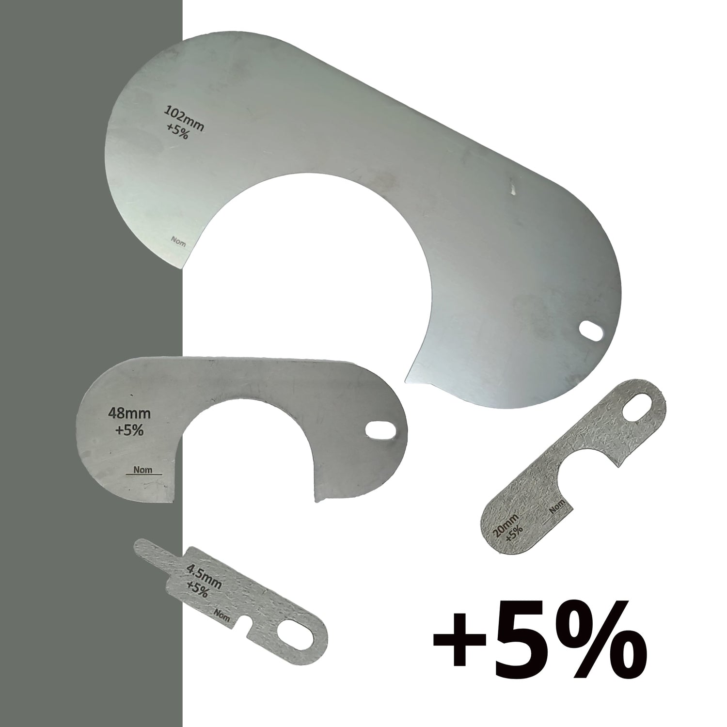 +5% Metric Singular Sheave Gauges