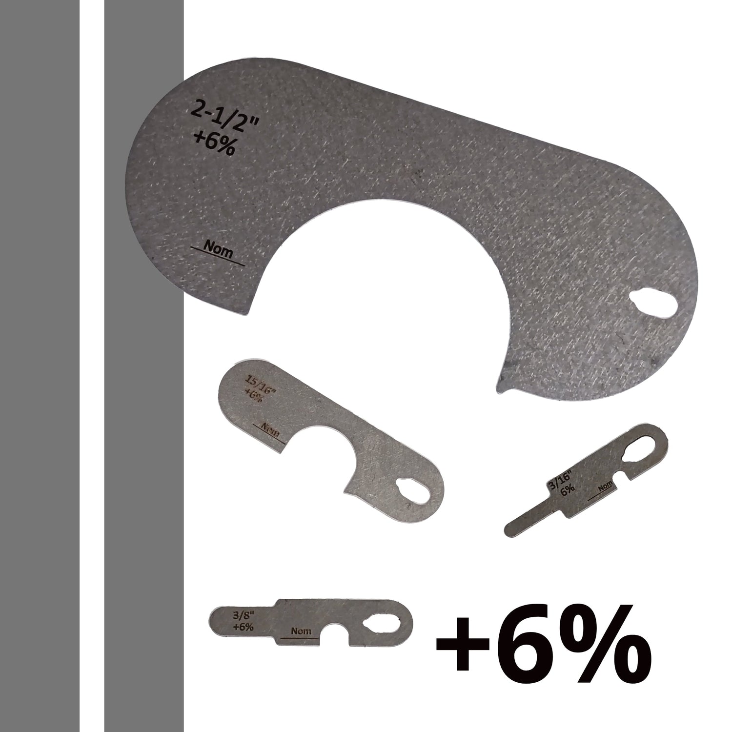 +6% Imperial Singular Sheave Gauges