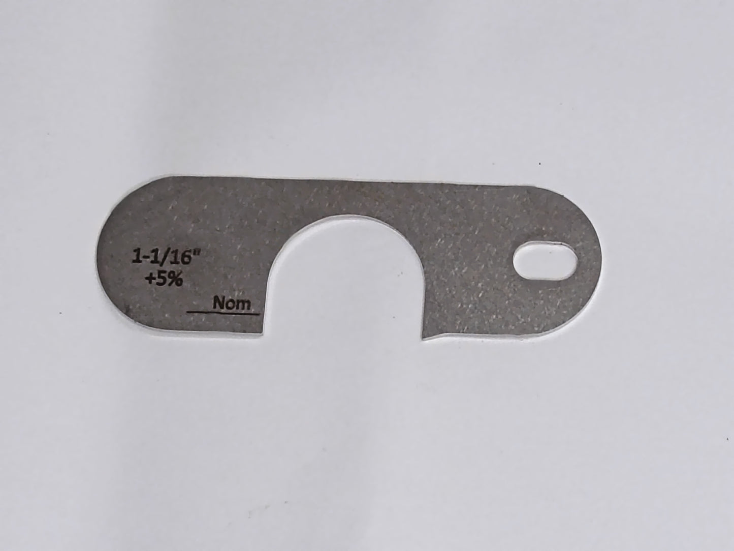 wire rope and sheave gauge  on a grey background