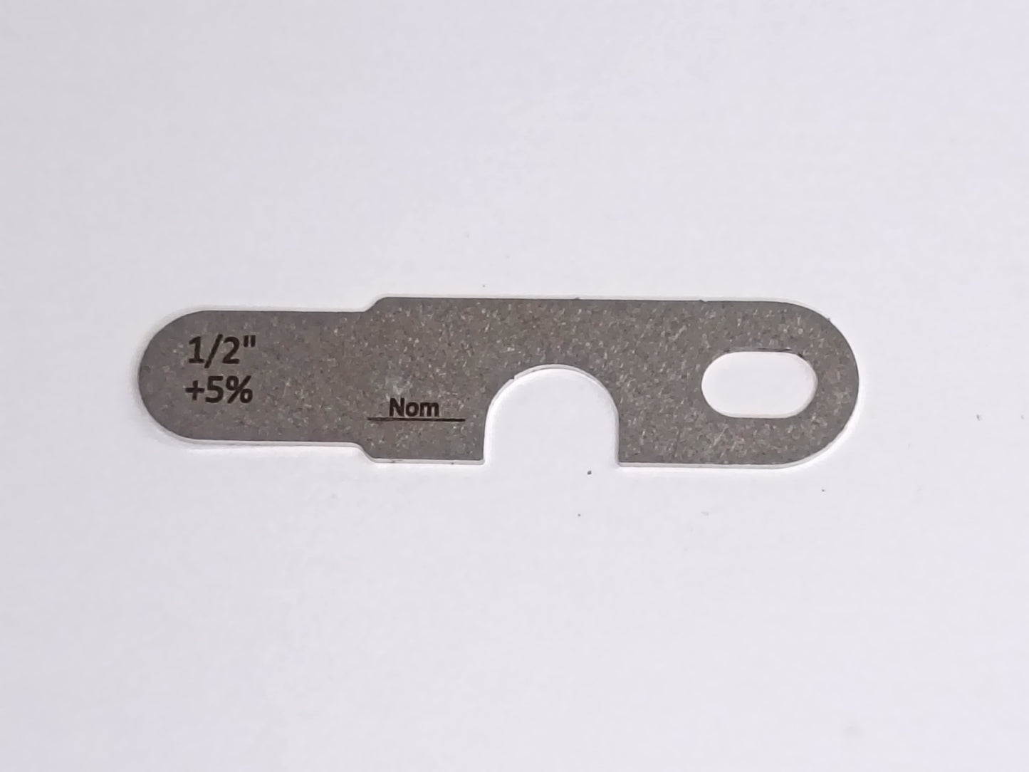 wire rope and sheave gauge  on a grey background