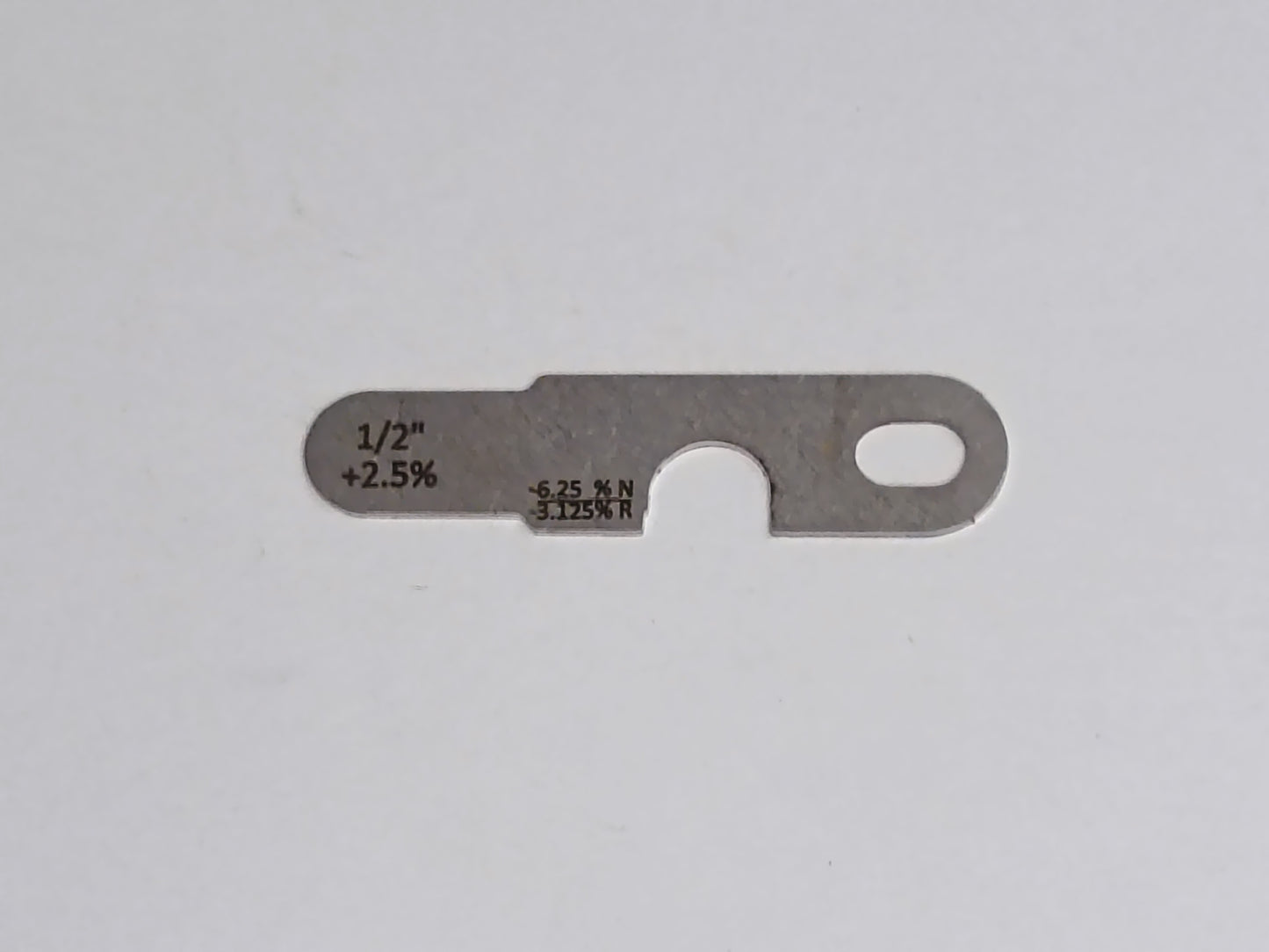 wire rope and sheave gauge  on a grey background