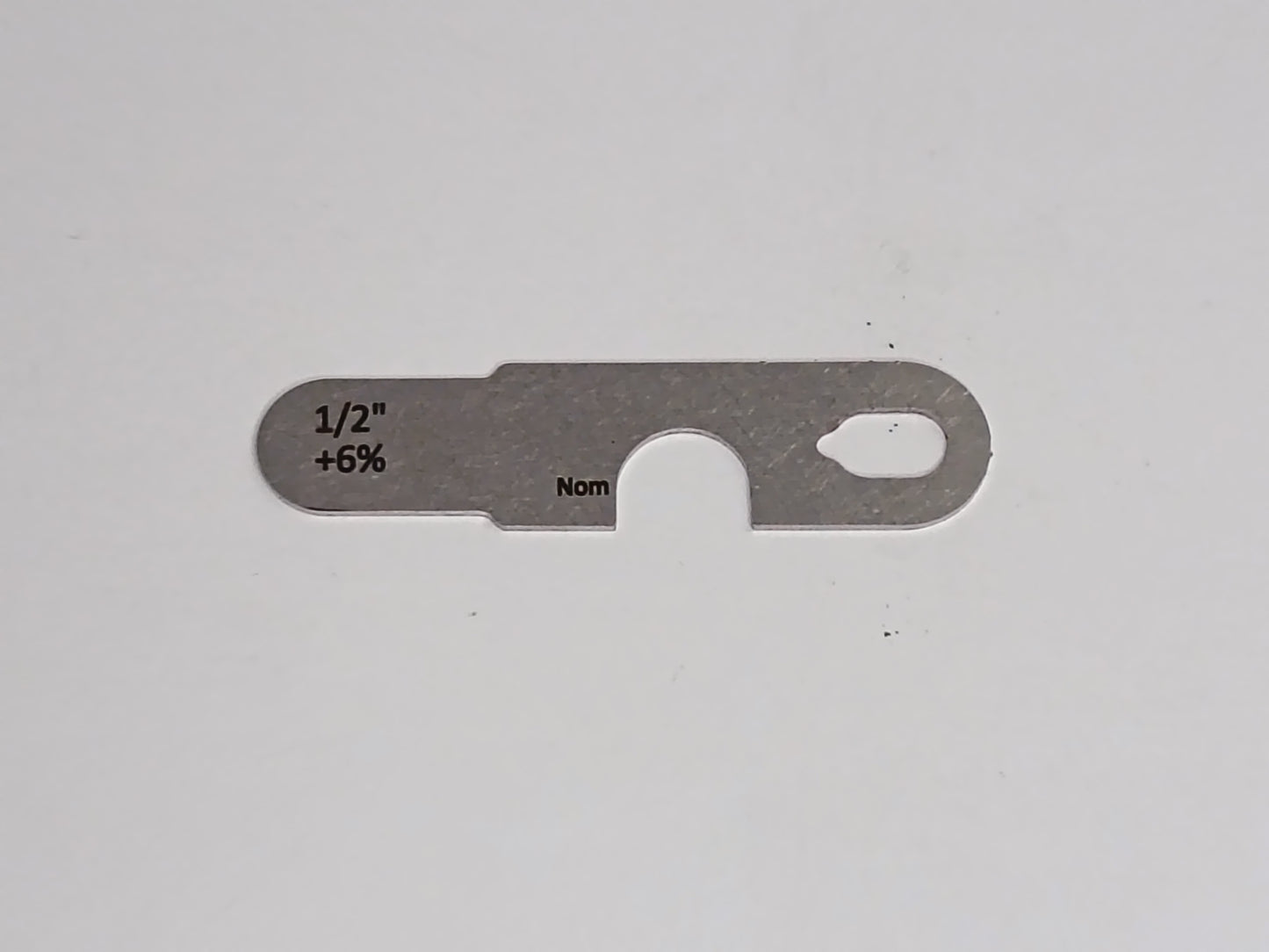 wire rope and sheave gauge  on a grey background
