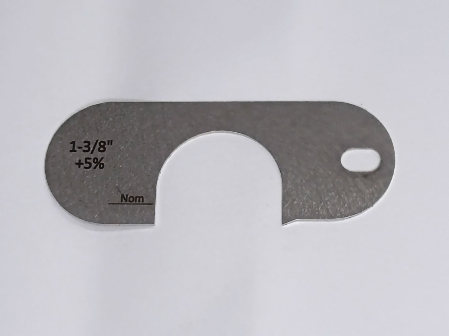 wire rope and sheave gauge  on a grey background