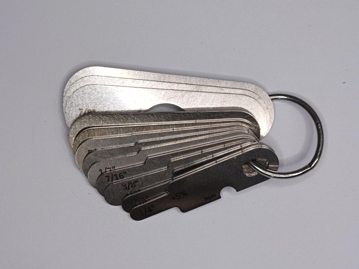 +5% Imperial Wire Rope and Sheave Gauge 1/4" to 1" (13 Gauges)
