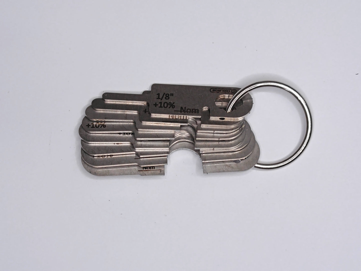 +10% Imperial Wire Rope and Sheave Gauge 1/8 to 9/16 (8 Gauges)