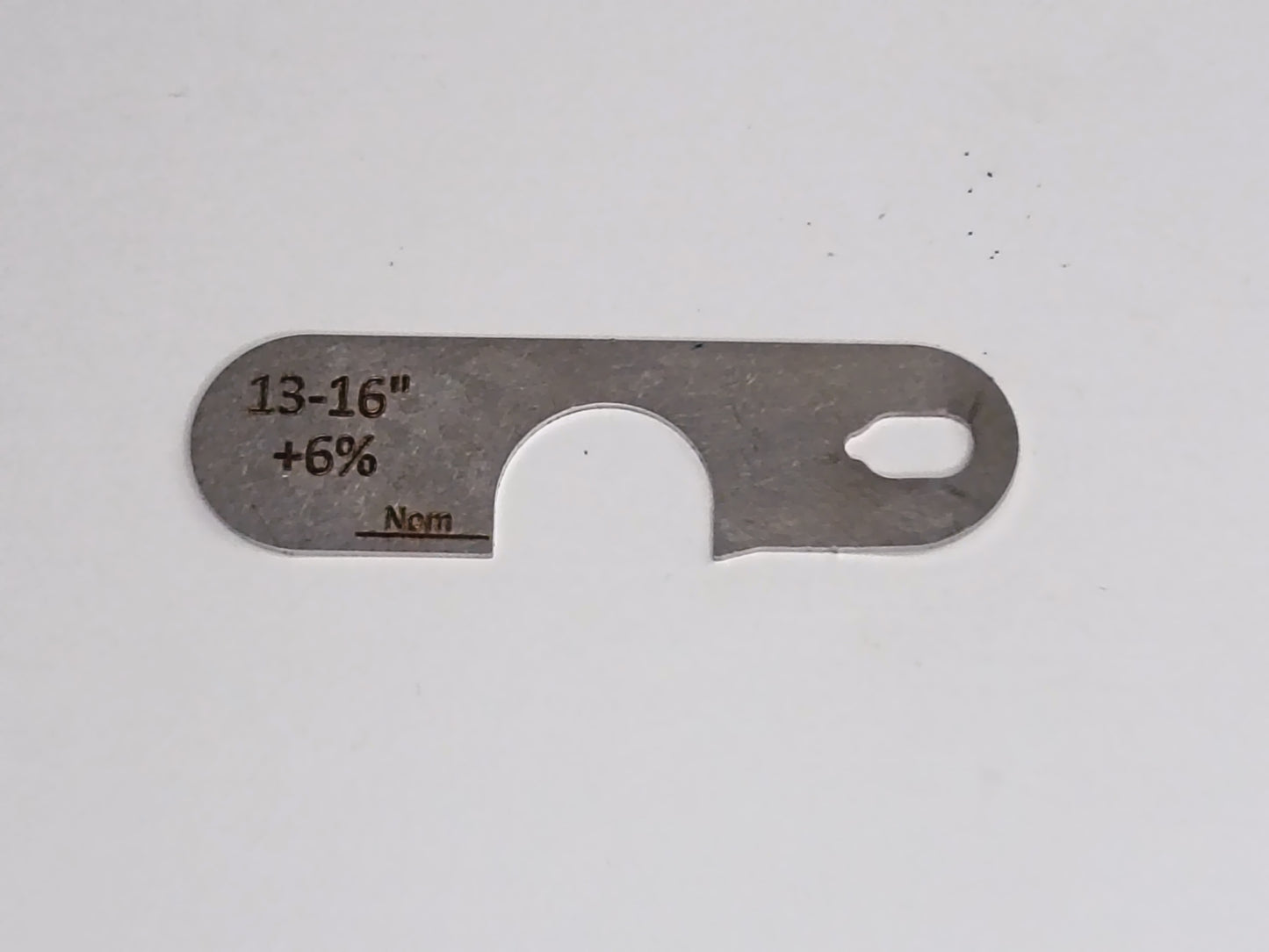 wire rope and sheave gauge  on a grey background