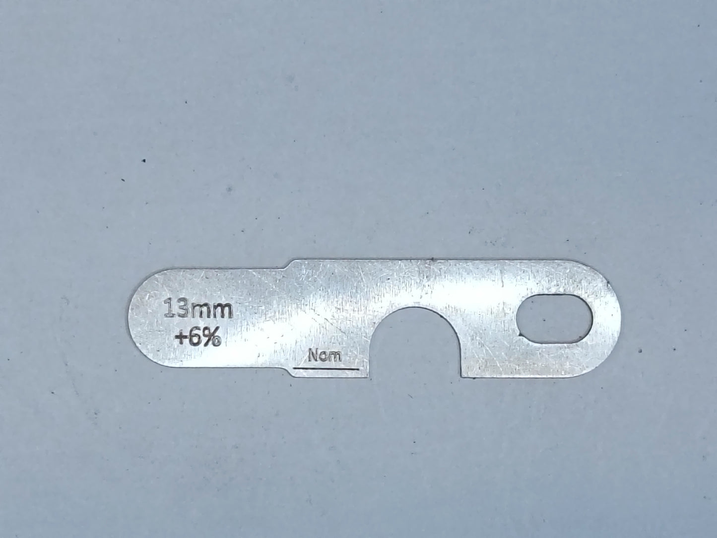 wire rope and sheave gauge  on a grey background