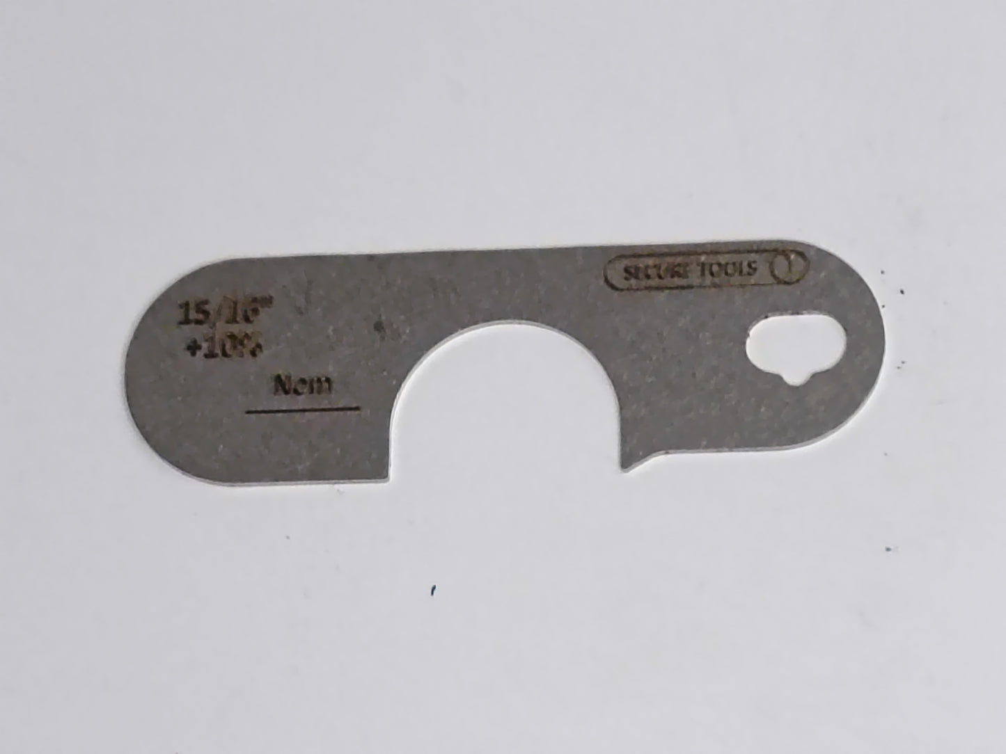 wire rope and sheave gauge  on a grey background
