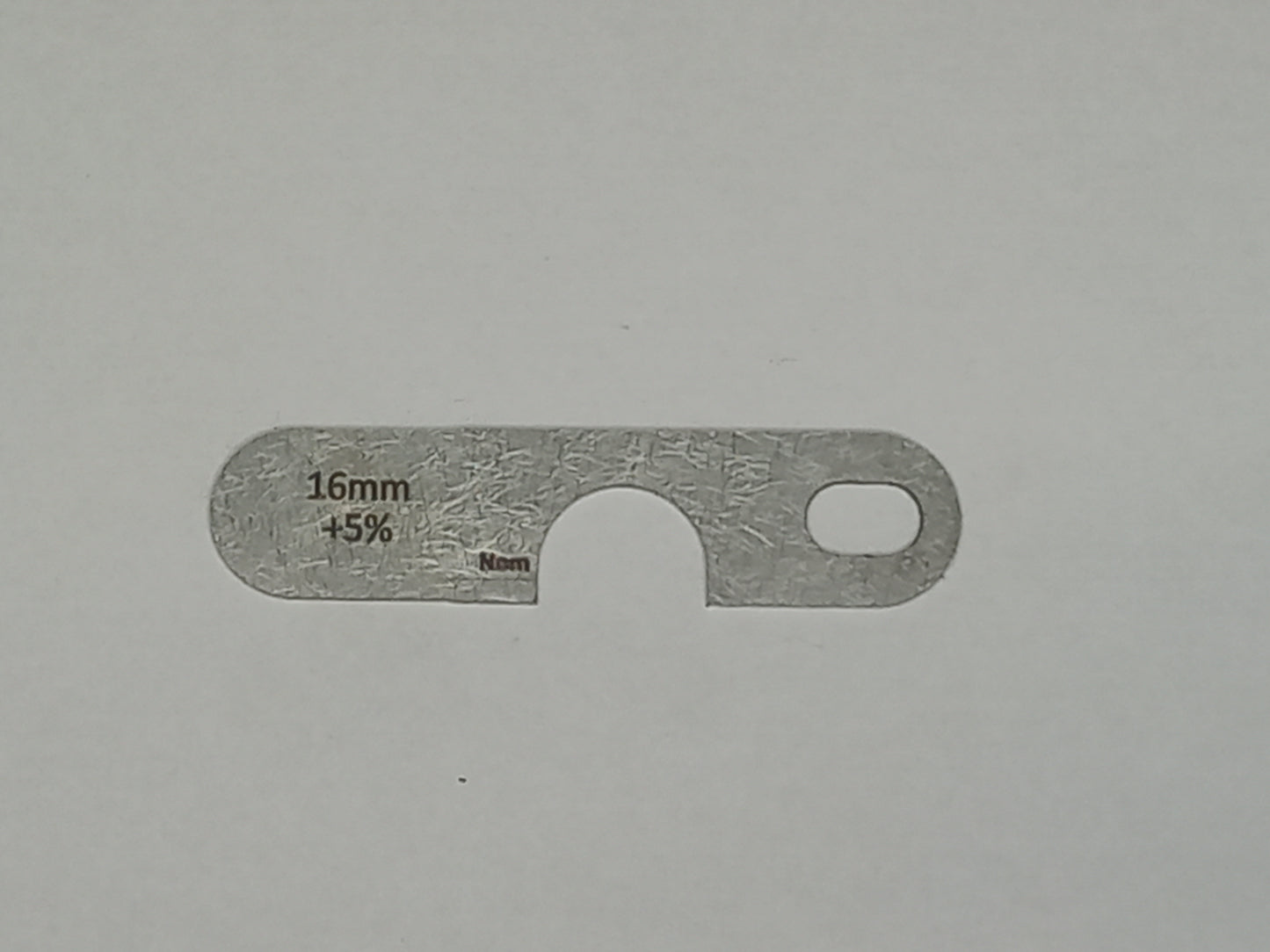 wire rope and sheave gauge  on a grey background