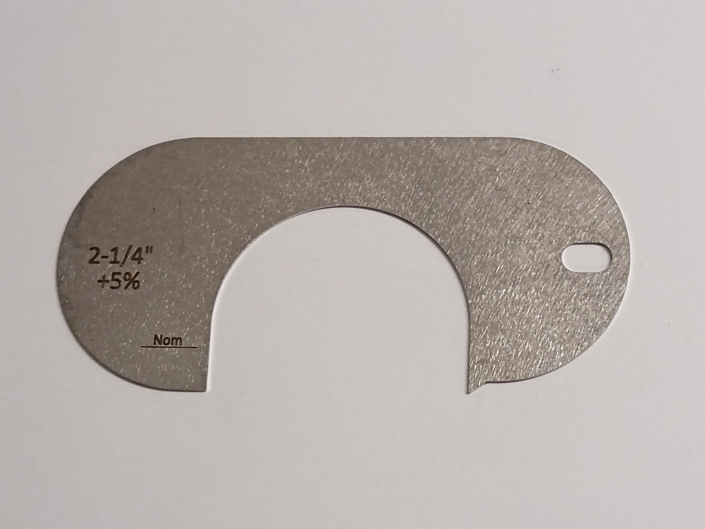 wire rope and sheave gauge  on a grey background