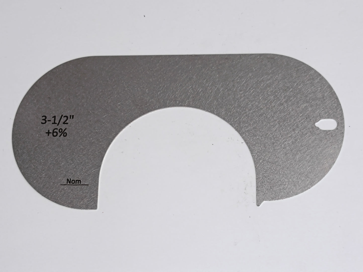 wire rope and sheave gauge  on a grey background