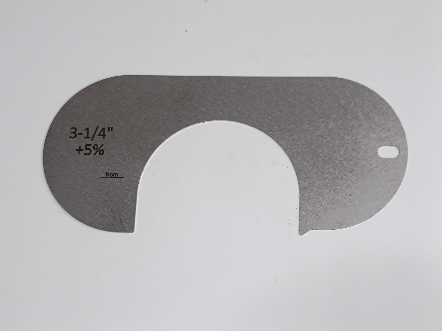 wire rope and sheave gauge  on a grey background