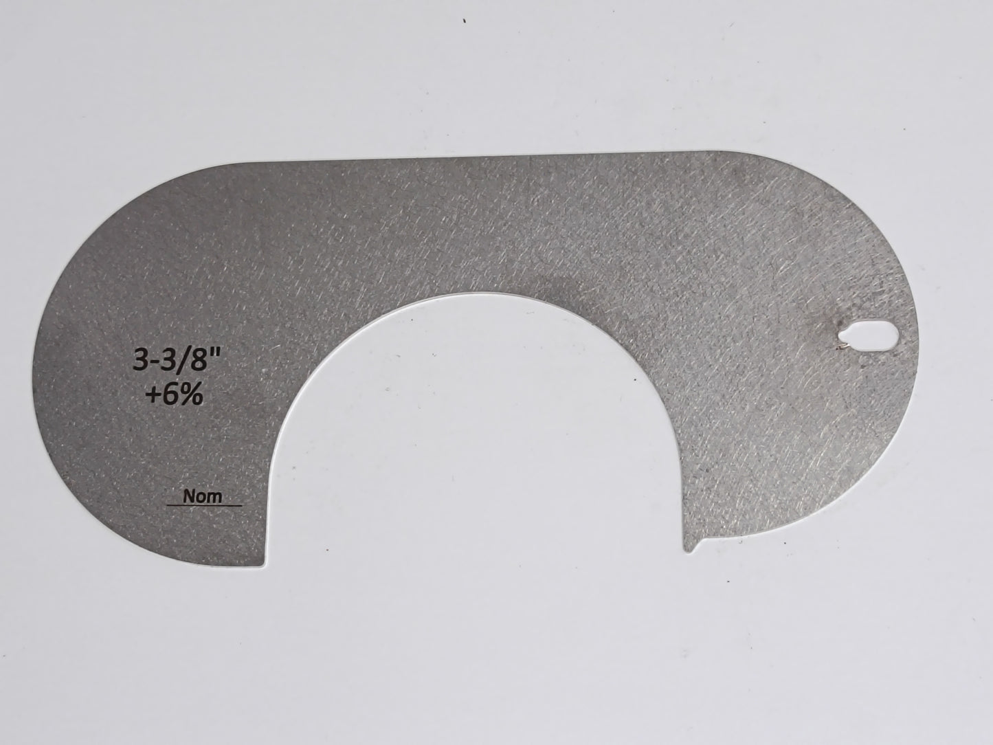 wire rope and sheave gauge  on a grey background