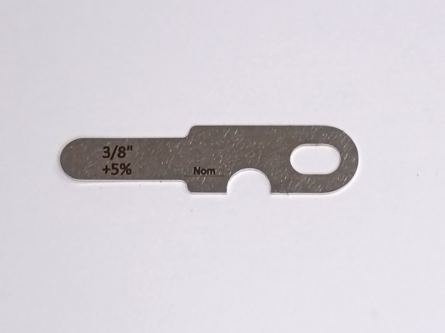 wire rope and sheave gauge  on a grey background