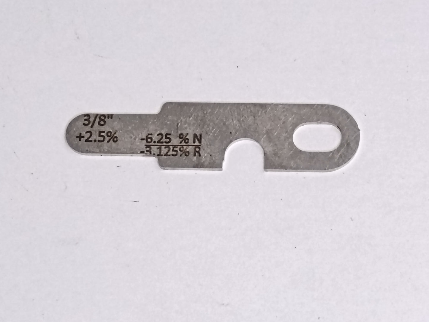 wire rope and sheave gauge  on a grey background