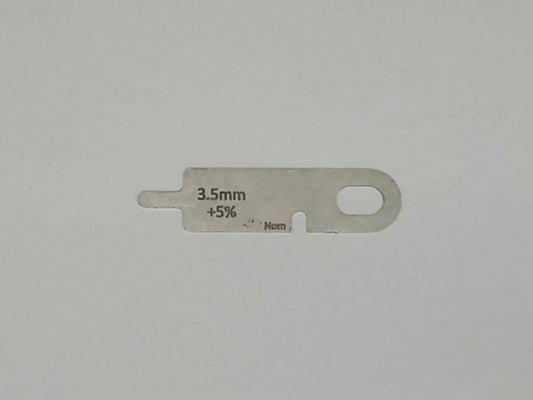wire rope and sheave gauge  on a grey background