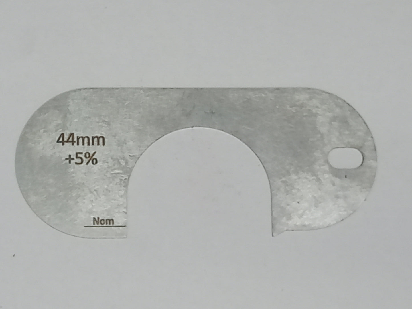 wire rope and sheave gauge  on a grey background