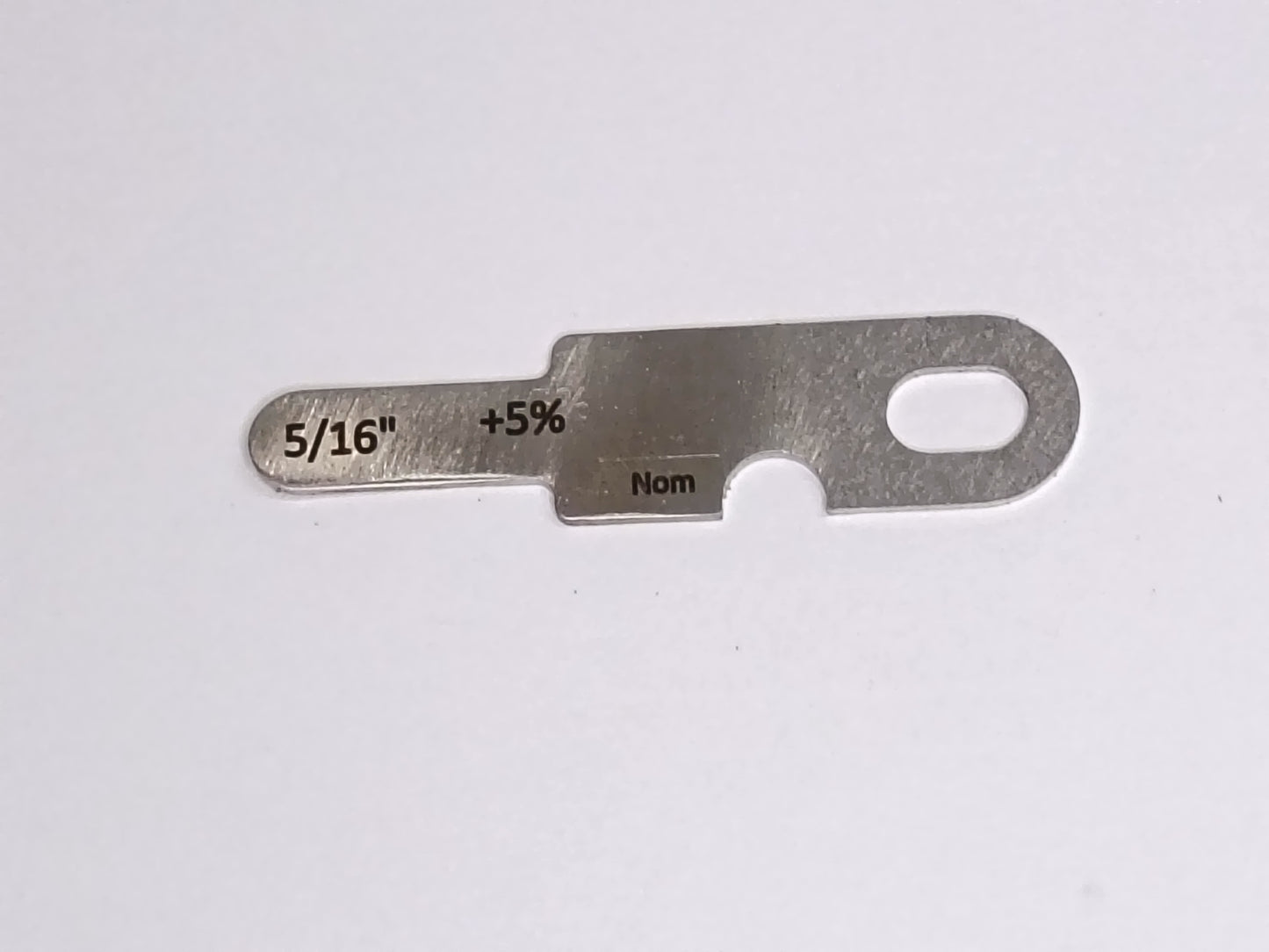 wire rope and sheave gauge  on a grey background