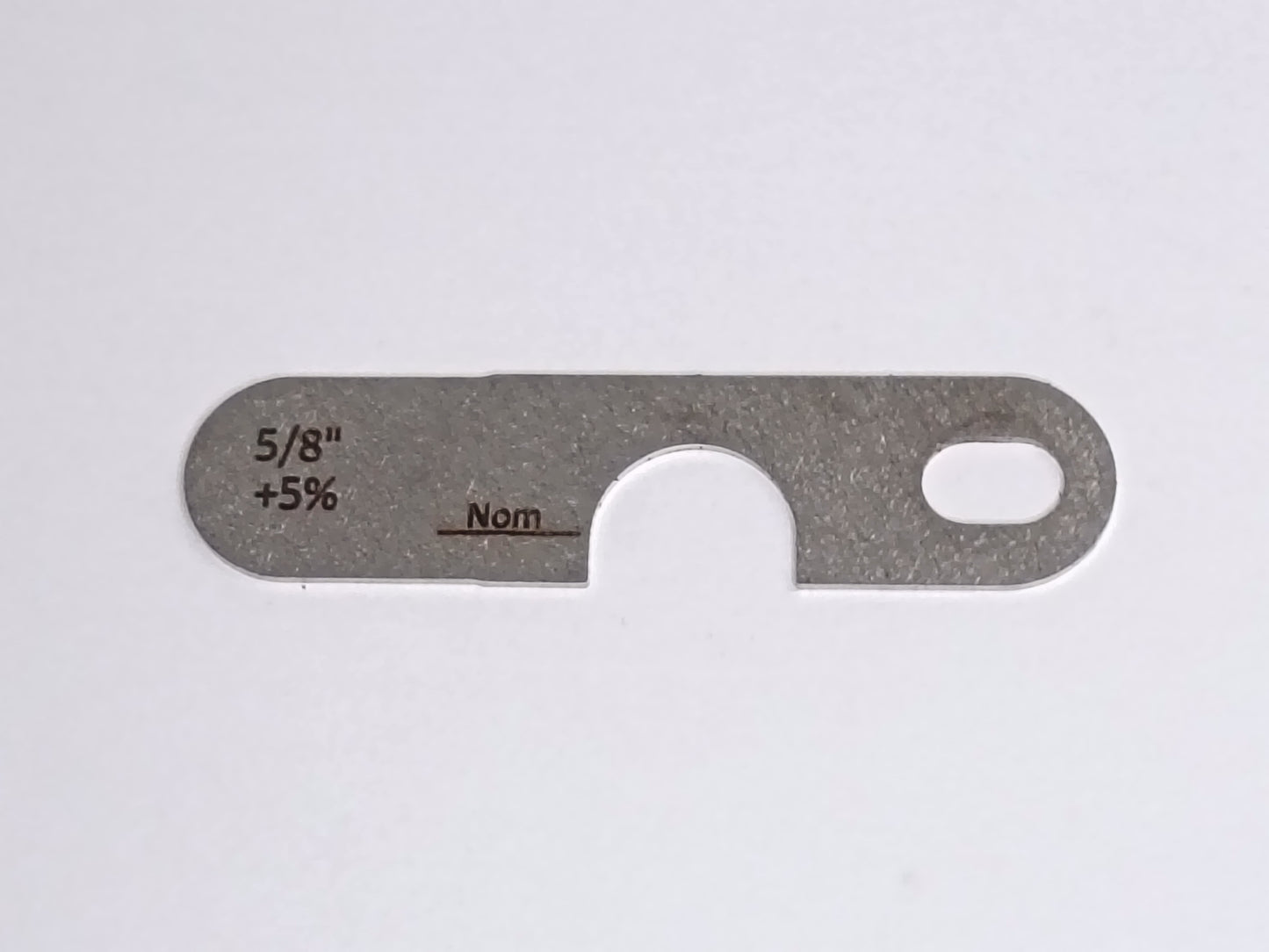 wire rope and sheave gauge  on a grey background