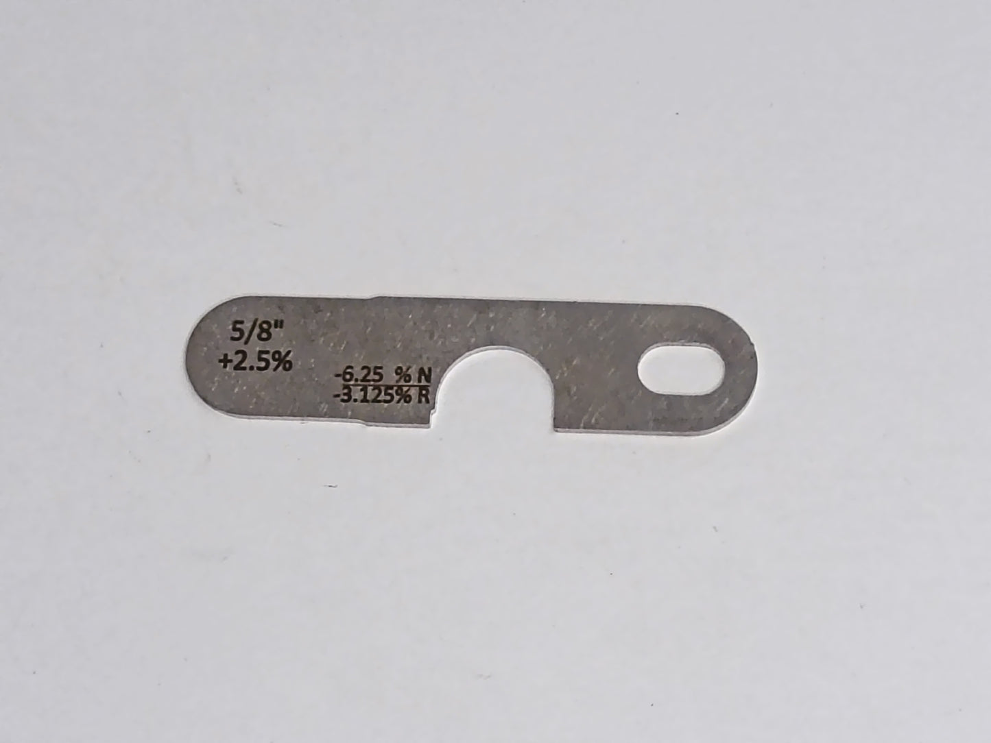 wire rope and sheave gauge  on a grey background