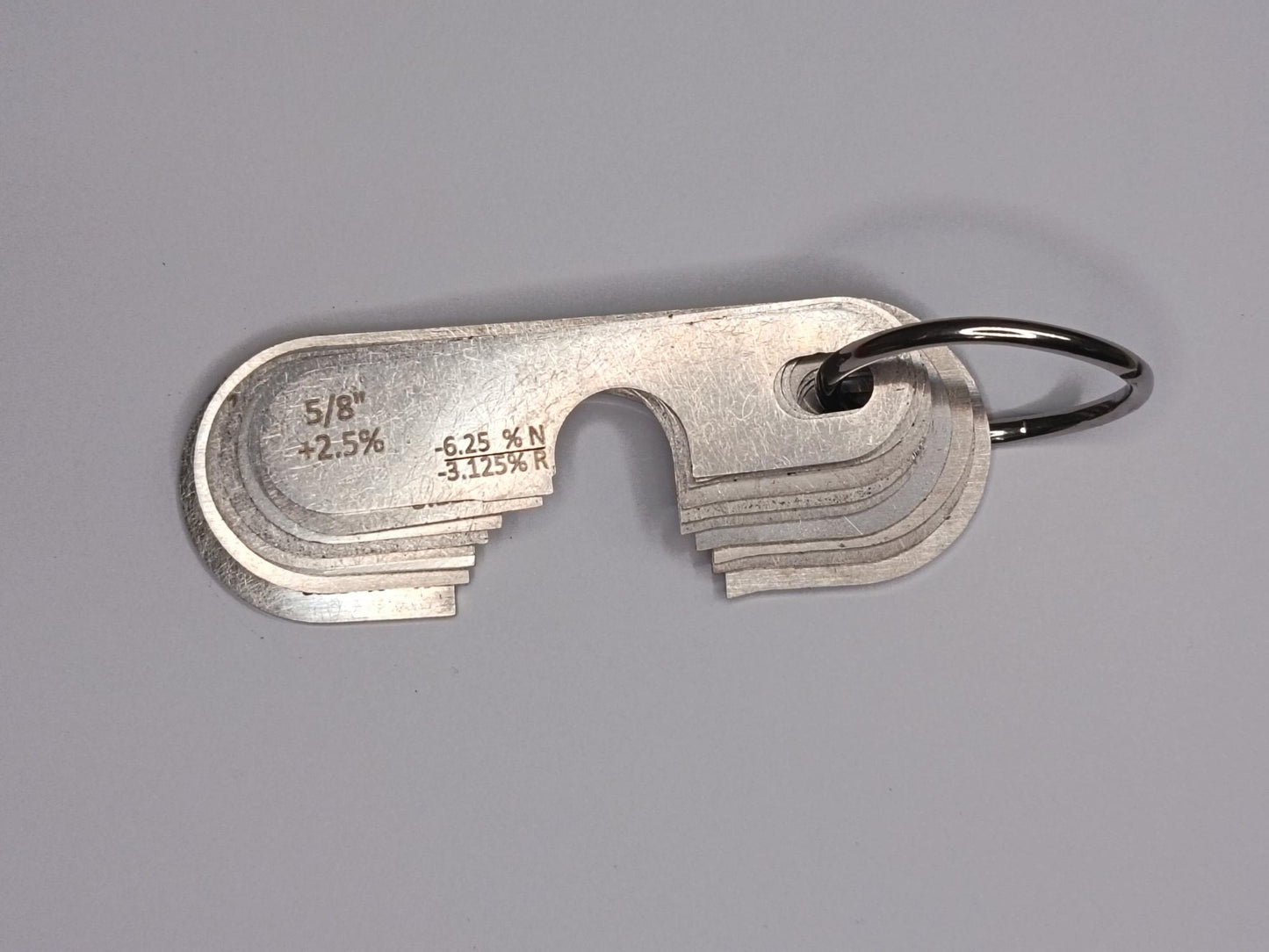 +2.5% Imperial Wire Rope and Sheave Gauge 5/8 to 1-1/4 (10 Gauges)