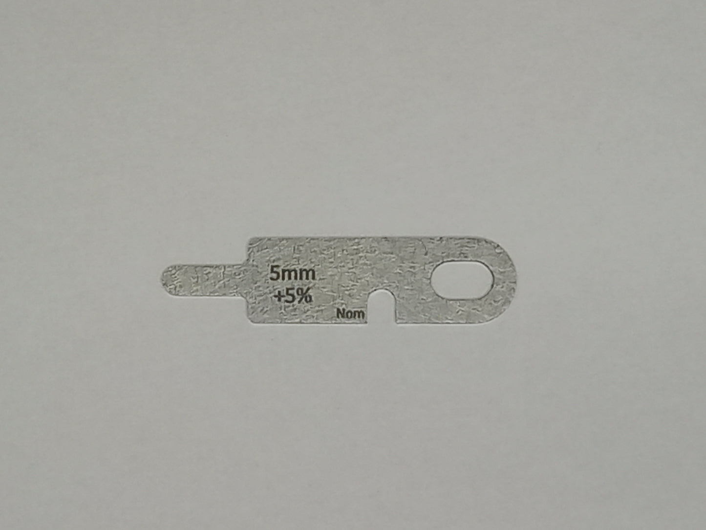 wire rope and sheave gauge  on a grey background