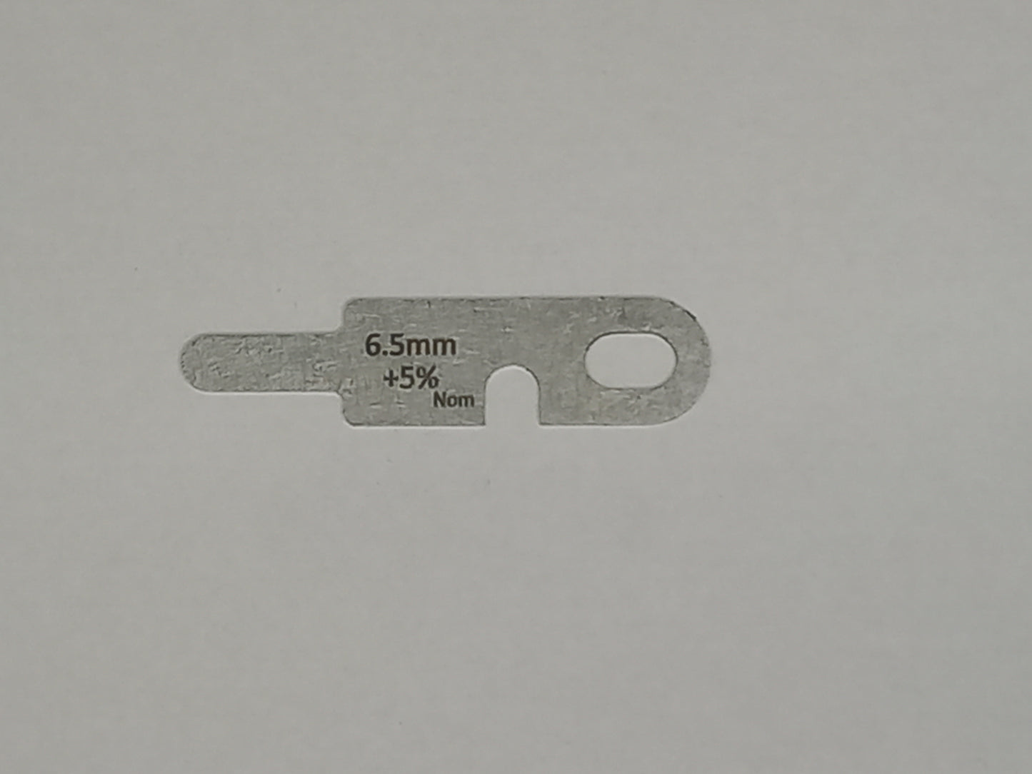 wire rope and sheave gauge  on a grey background