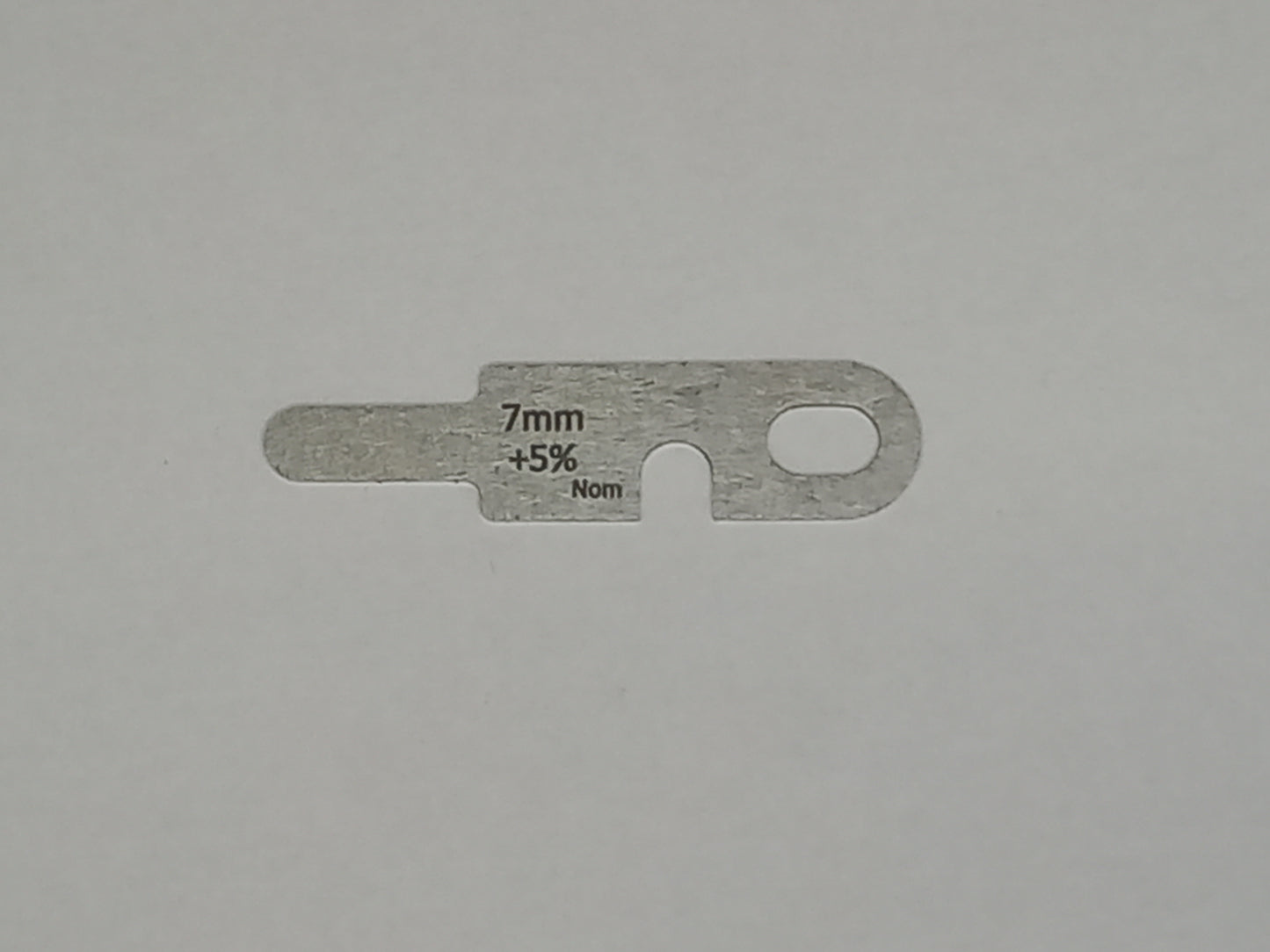 wire rope and sheave gauge  on a grey background