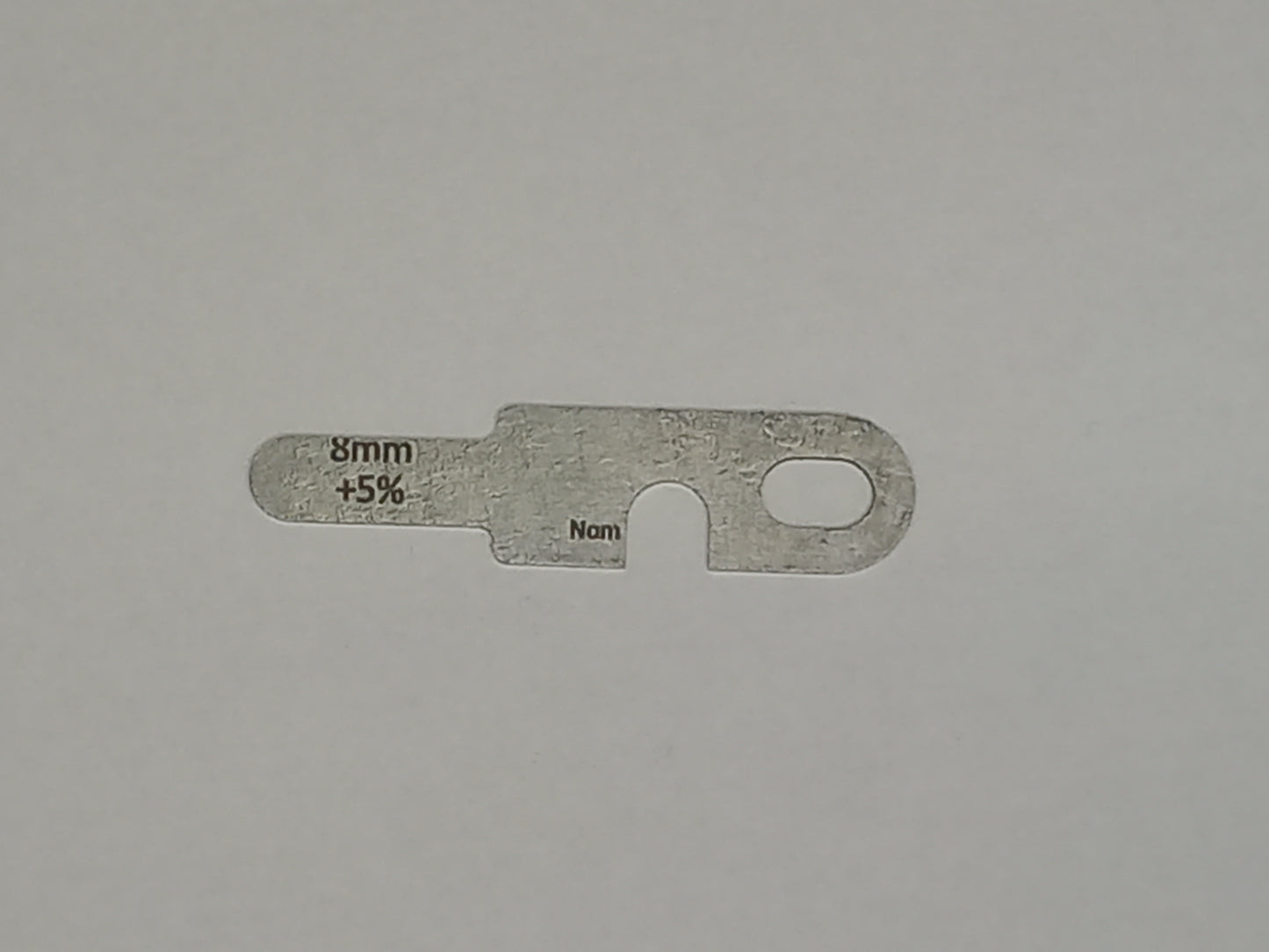 wire rope and sheave gauge  on a grey background