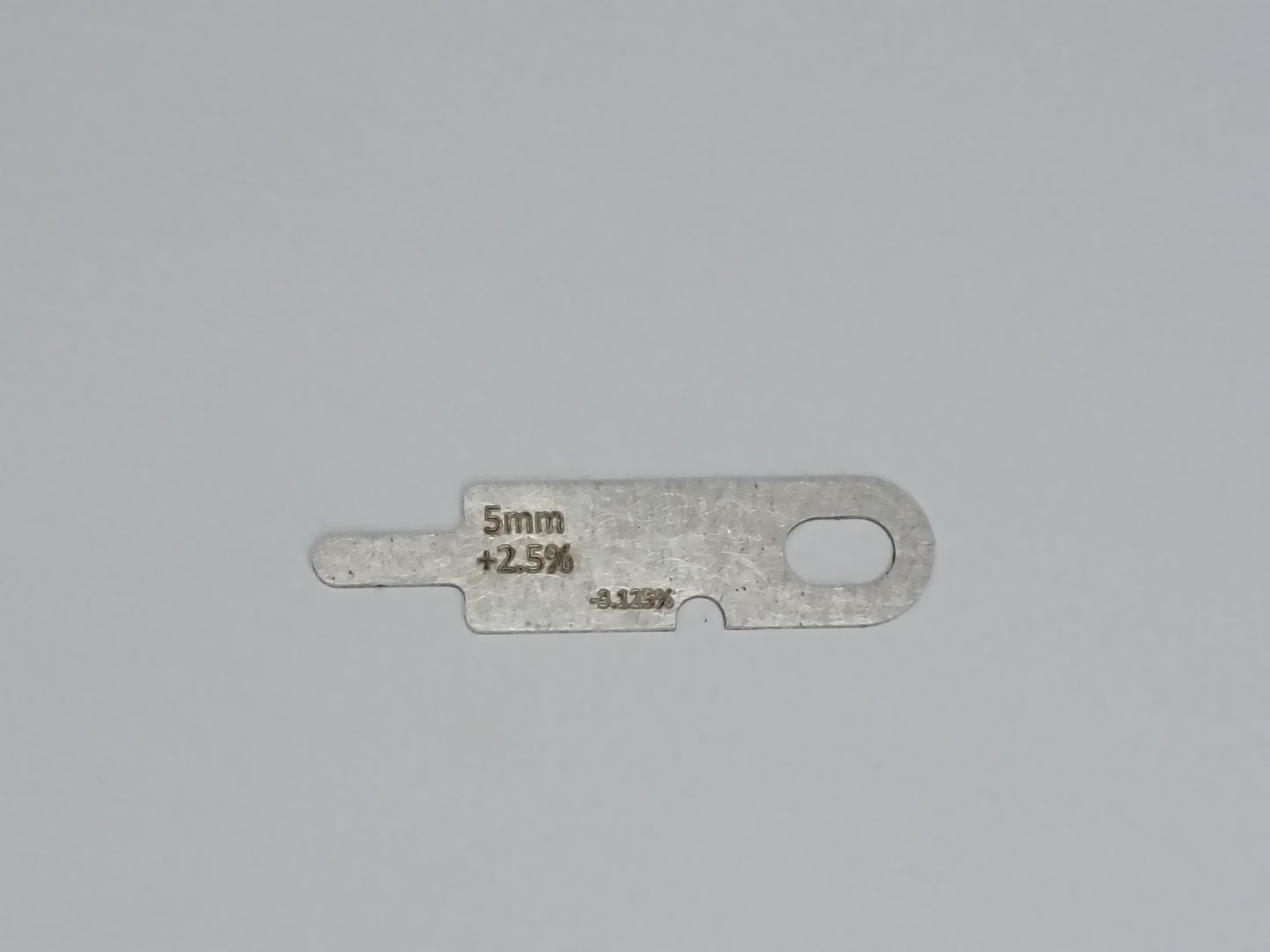 wire rope and sheave gauge  on a grey background