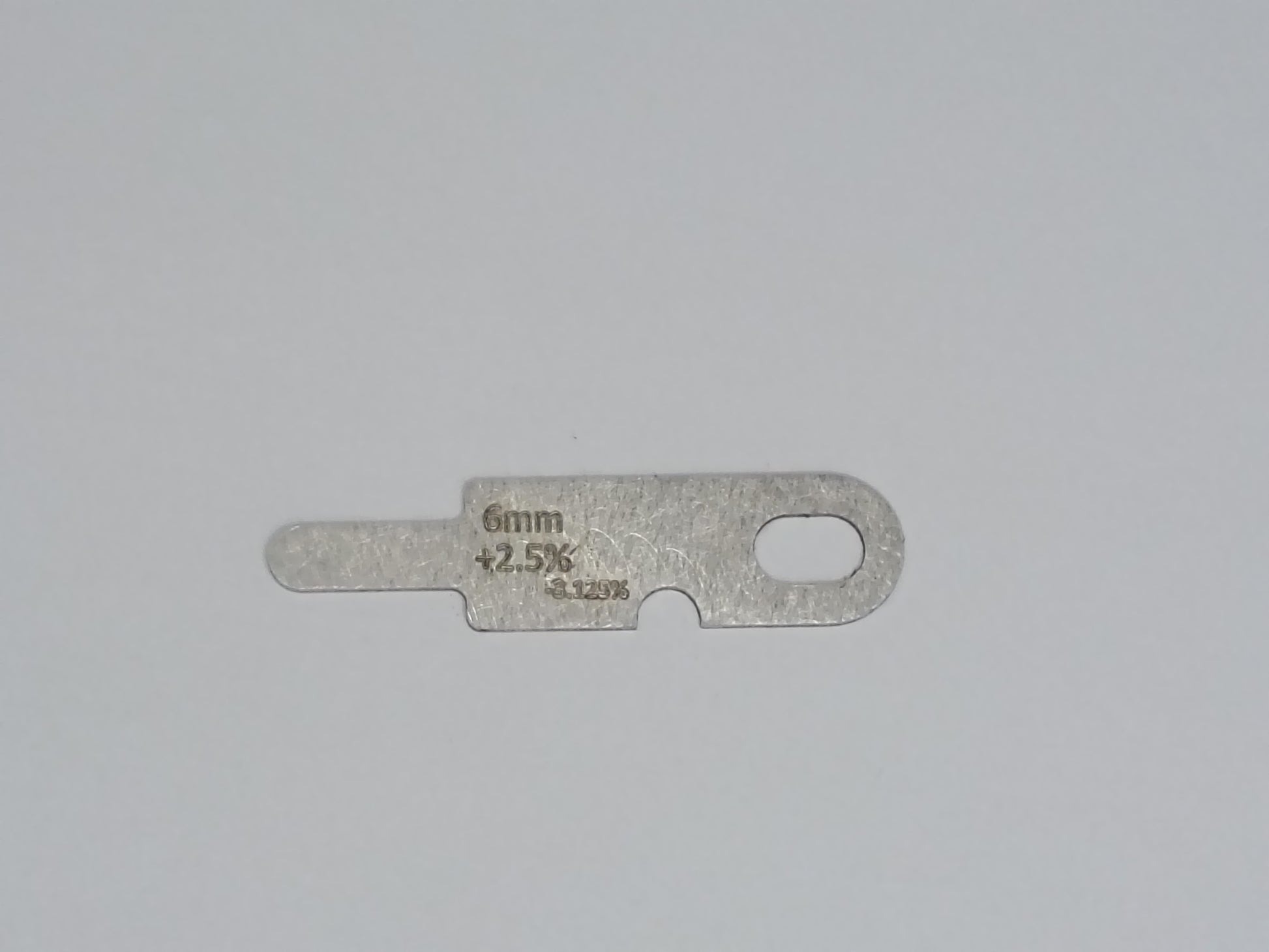 wire rope and sheave gauge  on a grey background