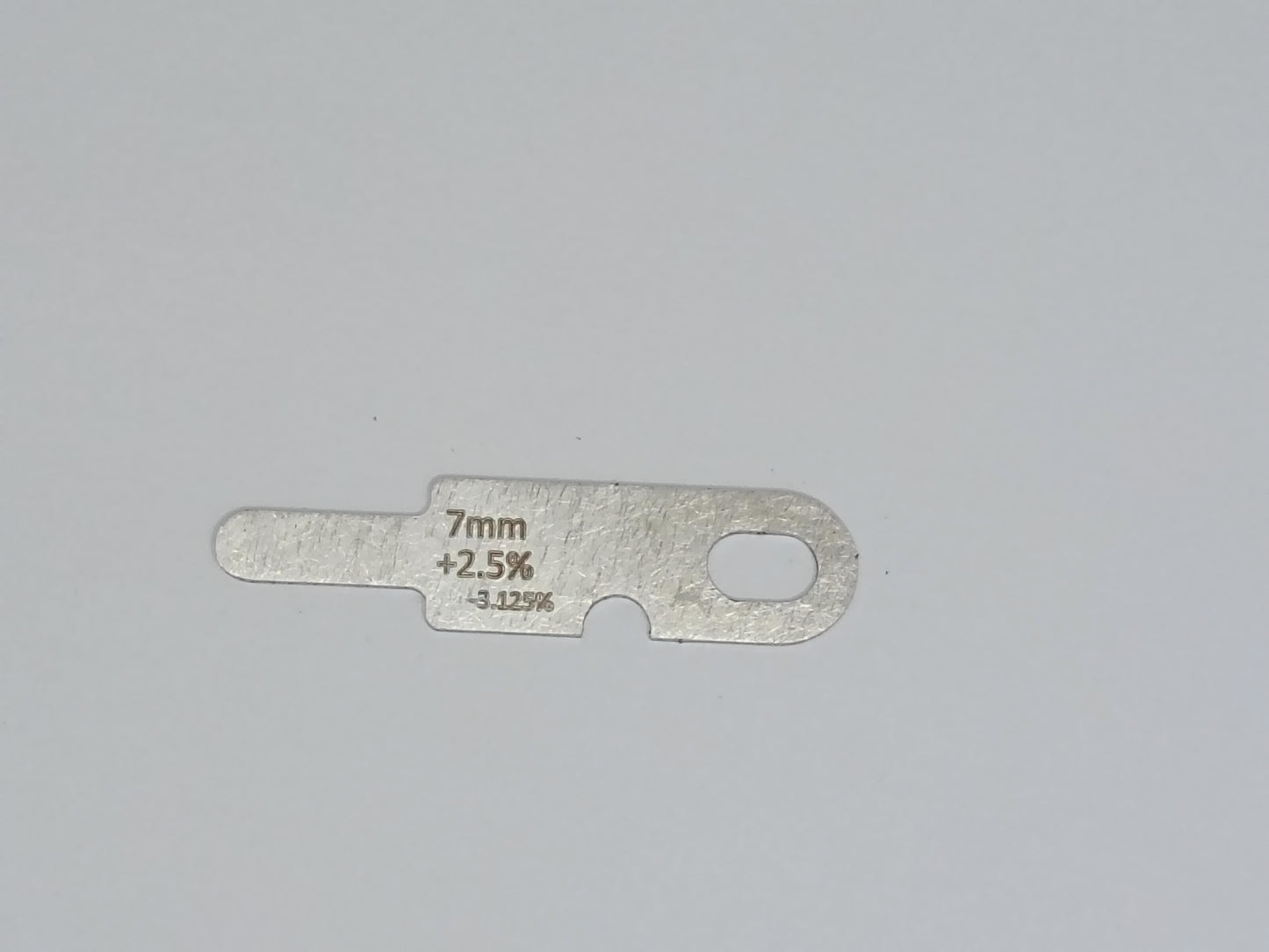 wire rope and sheave gauge  on a grey background