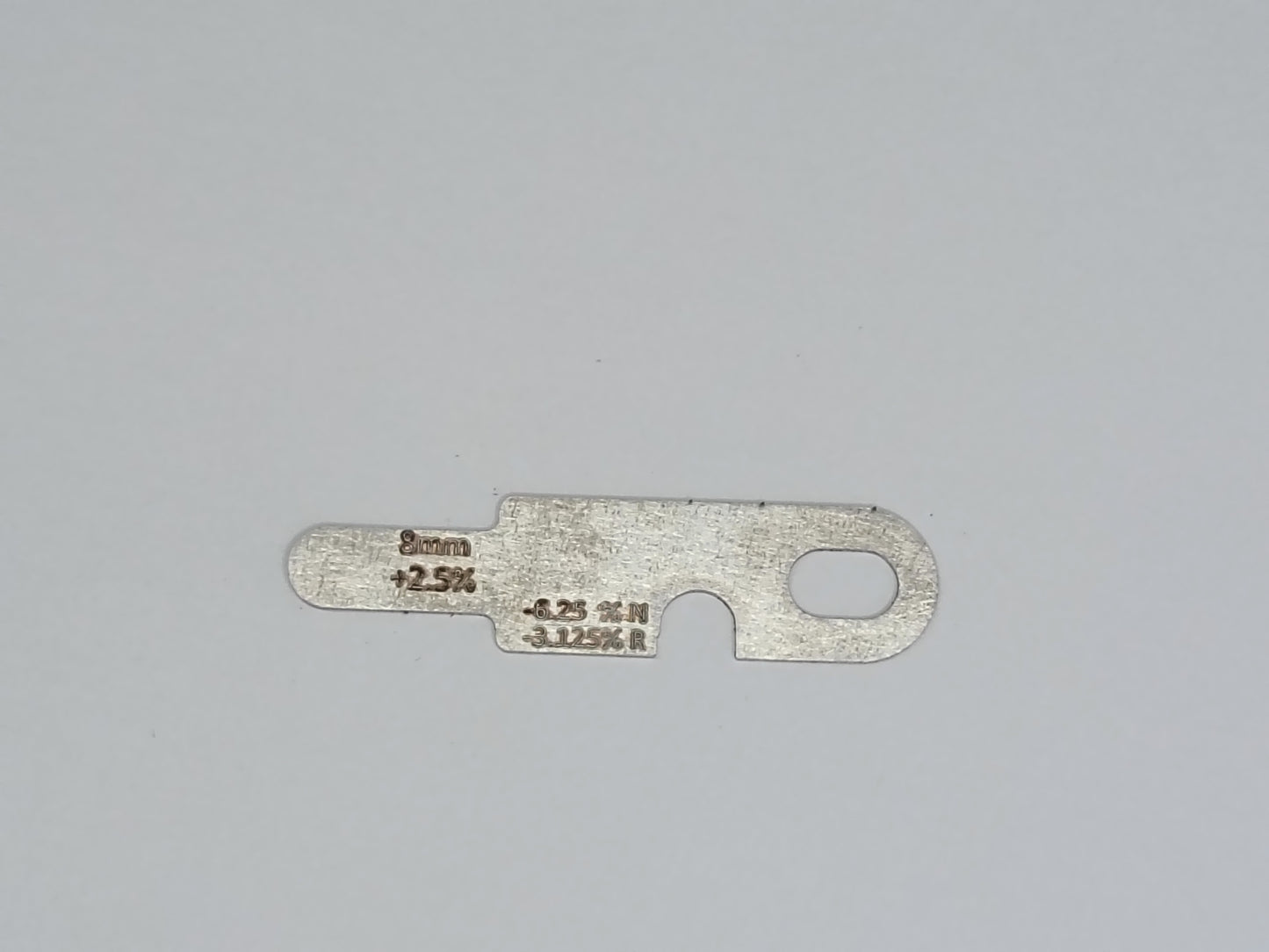 wire rope and sheave gauge  on a grey background