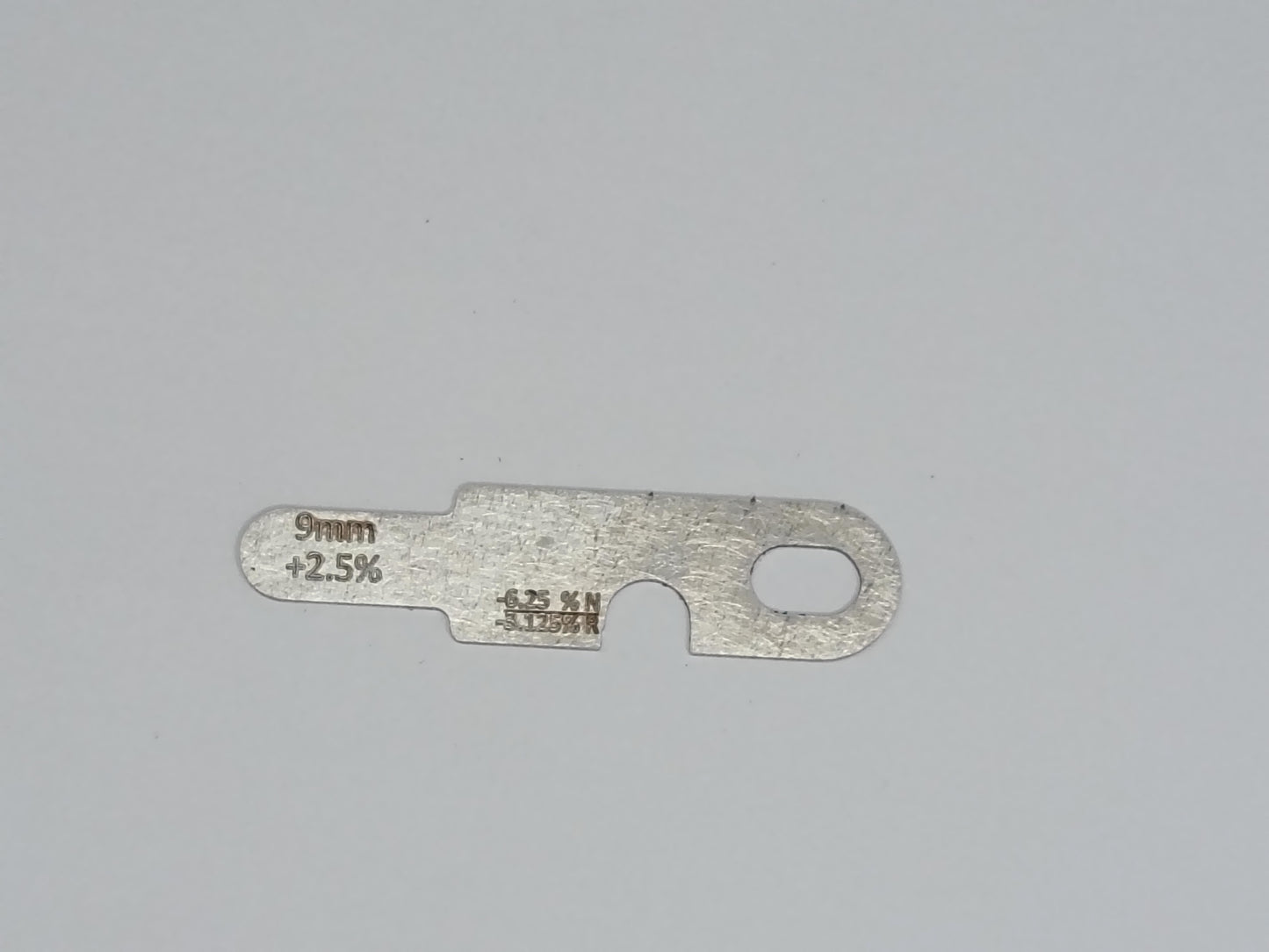 wire rope and sheave gauge  on a grey background