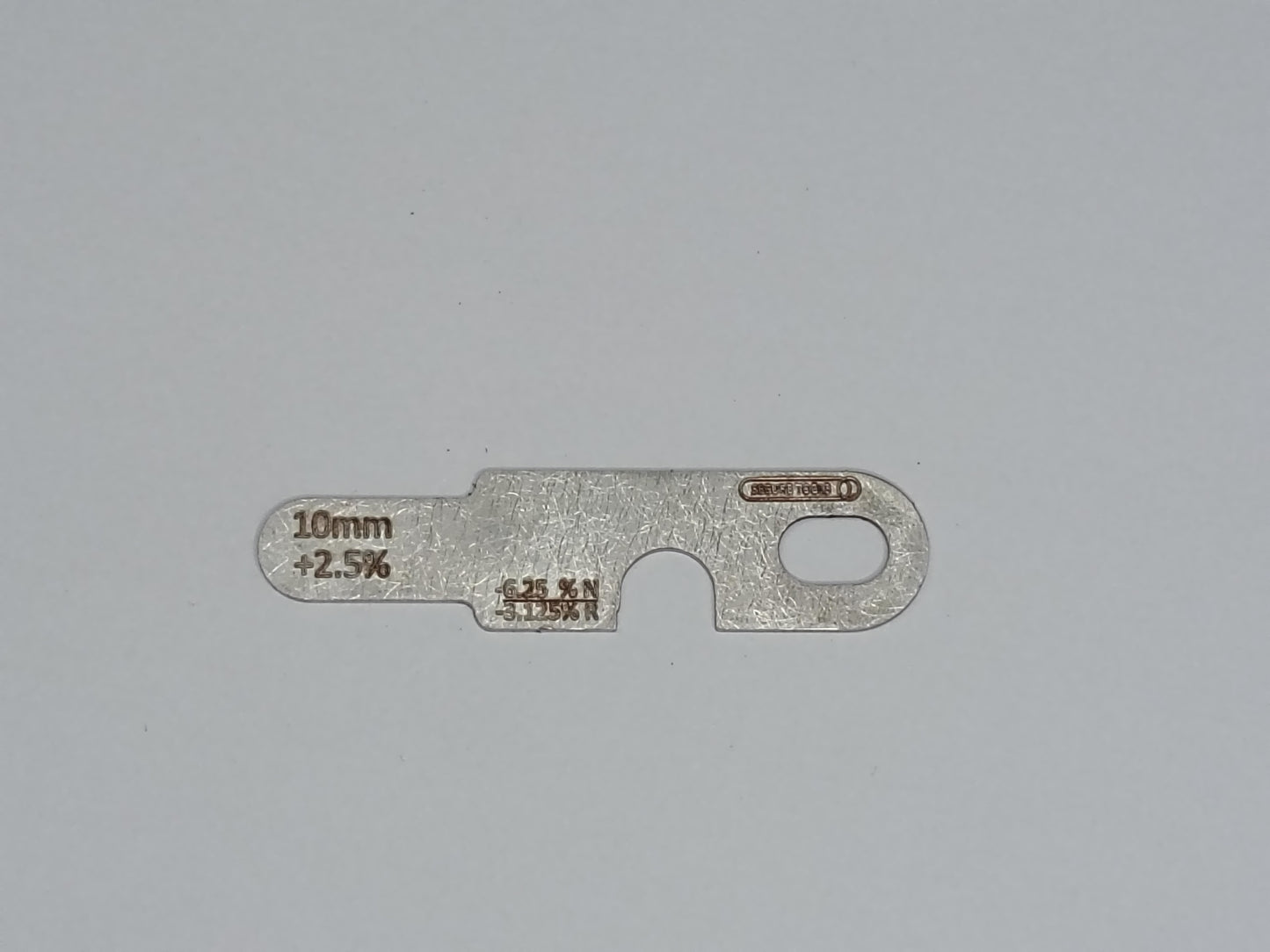 wire rope and sheave gauge  on a grey background