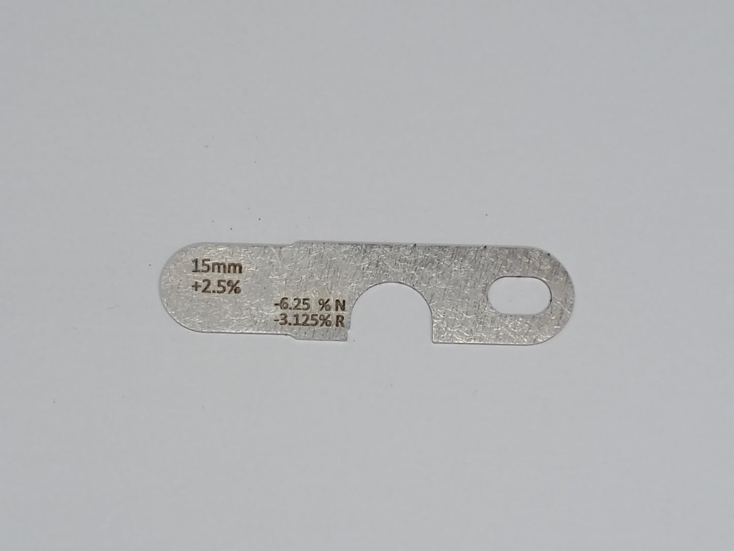 wire rope and sheave gauge  on a grey background