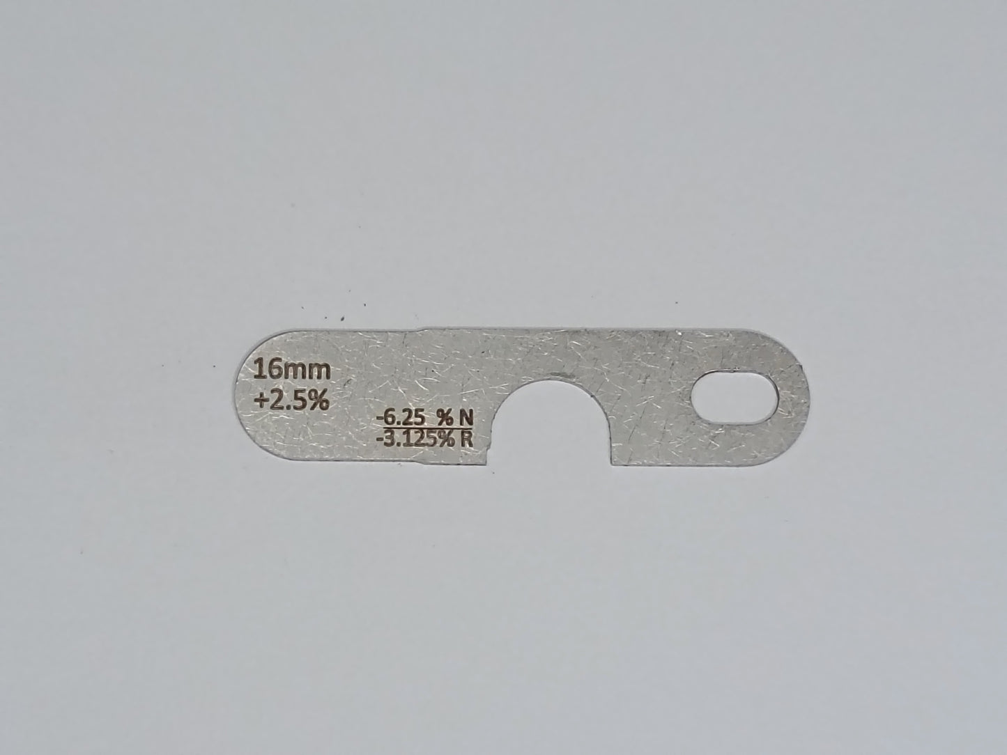 wire rope and sheave gauge  on a grey background