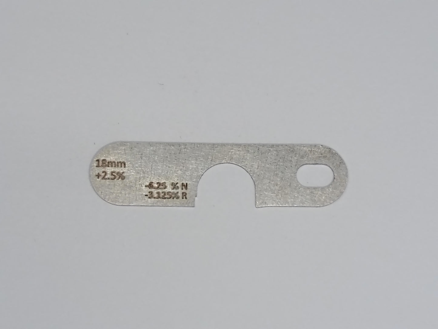 wire rope and sheave gauge  on a grey background